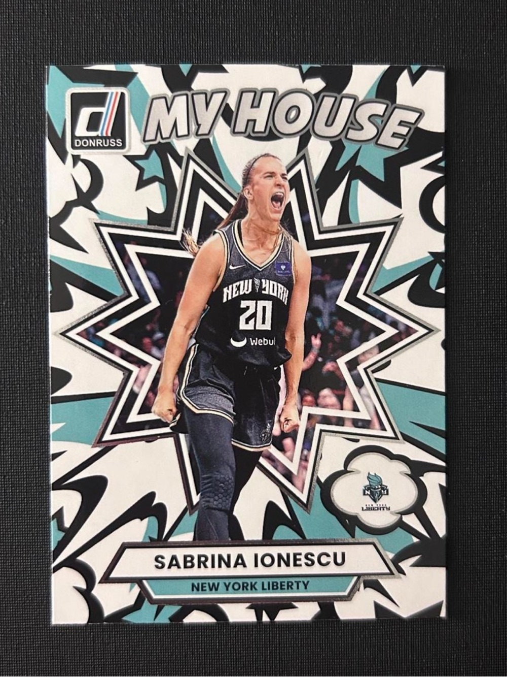 2025 Panini WNBA Donruss My House Sabrina Ionescu Card